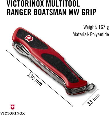 Мультитул Victorinox Ranger 79 M - Швейцарський ніж, 12 функцій, з фіксатором леза, викрутка
