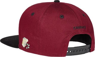 Кепка бейсболка Snapback Cadency® унісекс, бордова, регульований розмір