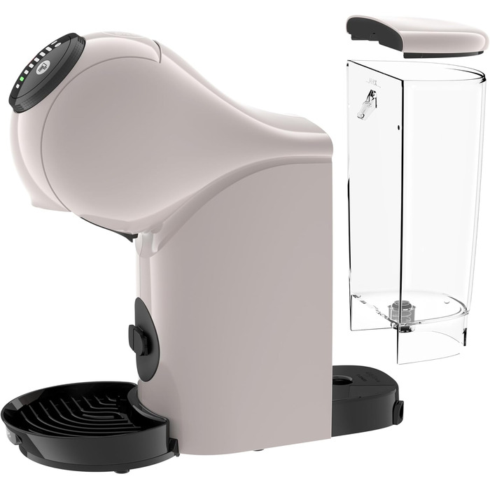 Кавомашина NESCAFÉ Dolce Gusto Genio S від KRUPS, 15 Bar, компактна, автоматичне відключення, 30+ напоїв, KP243B (Taupe)