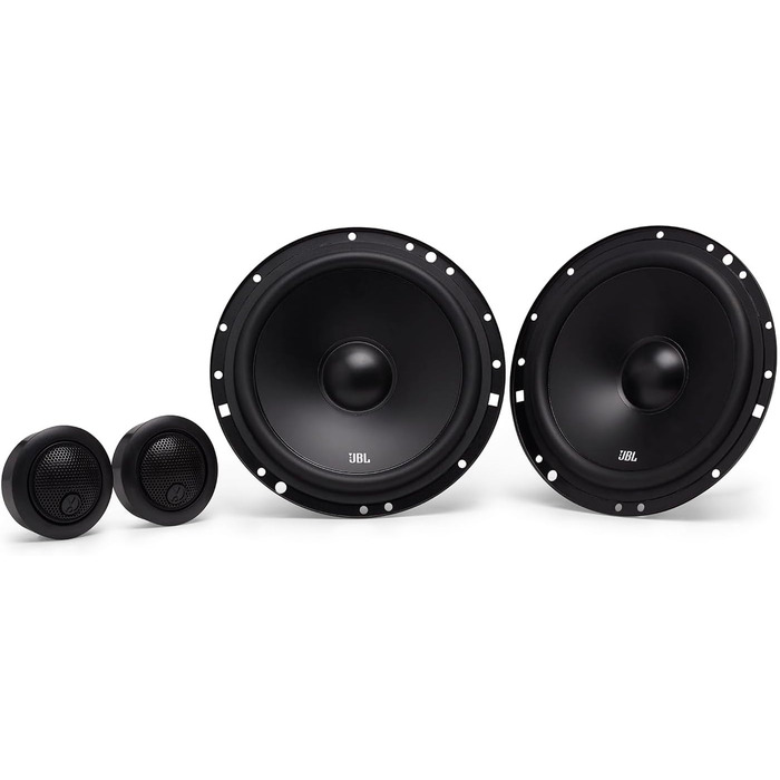 Автомобільна акустика JBL Stage1 601C 200 Вт, компонентна система 2-смугова, динаміки 16-17 см, твіттер, чорна, Harman Kardon