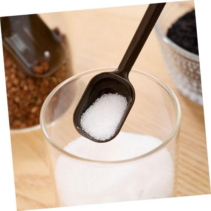 BESTonZON 8 Pcs Stainless Steel Spoon Cooking Salt Spoon Liquid Mixing Stick Liquid Measuring Cup Baby Spoon Long Handle
