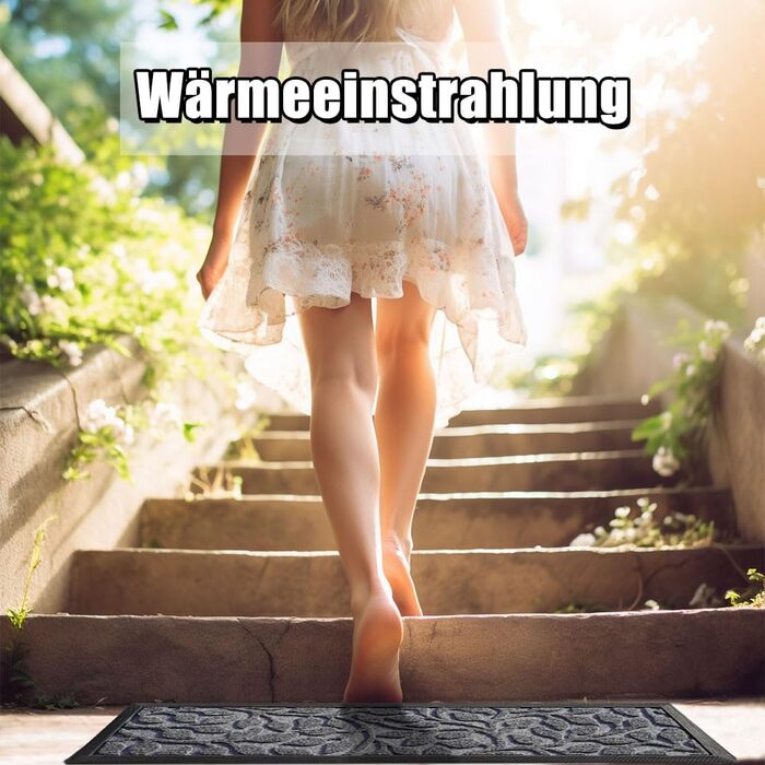 Гумові килимки для сходів Aucuda, 6 шт., 76x22 см, зовнішні, антиковзкі, водостійкі, сірі (листя)