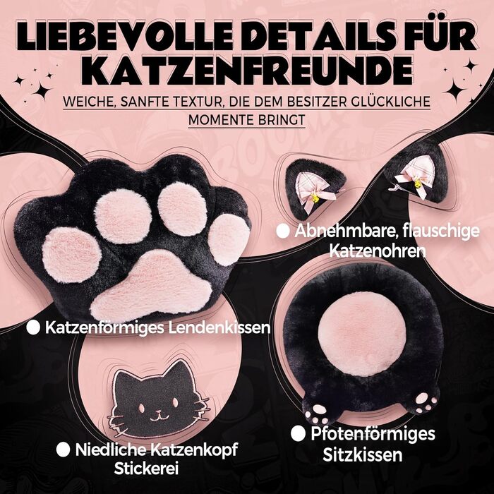 Ігровий крісло Dowinx Ergonomiczne з підніжкою, рожевий, для дорослих