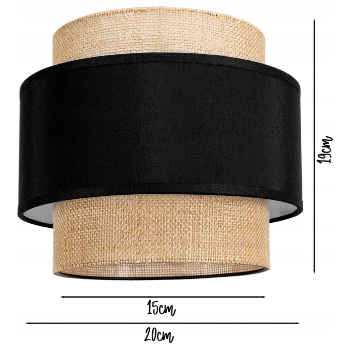 Підлогова лампа Glimex Modern E27 60 Вт, бежевий, коричневий, чорний