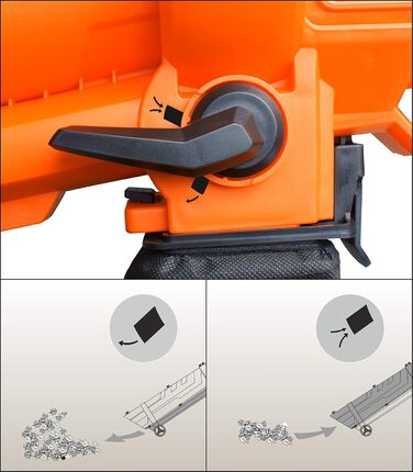ATIKA LSH 3000-2 Leaf Vacuum, Leaf Blower, Leaf Shredder, Leaf Collector | 230V | 3000W
