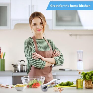 Пресс для часнику з очищувачем та щіткою, ручний, для кухні