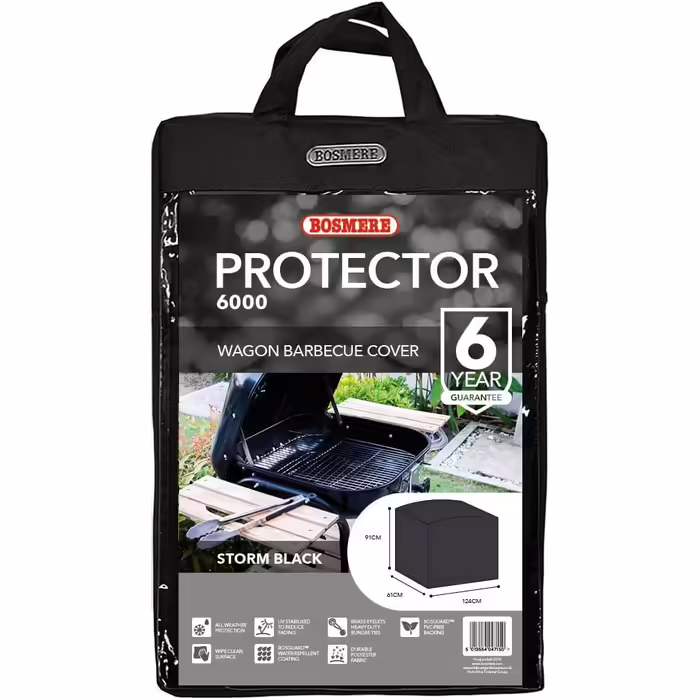 Bosmere Storm Black Grill Cover for Large Grill Carts