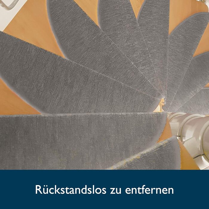 Килимок на сходи Beautissu ProStair 55x15 см (15 шт.) - сірий, самоклеючий, для вузьких сходів