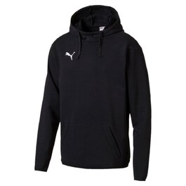 Чоловічий худі Puma Liga Casuals чорного кольору з білим логотипом, розмір S