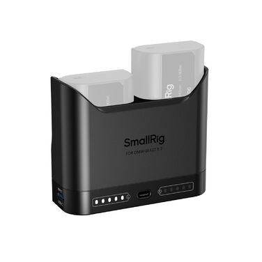 Зарядний пристрій SmallRig DMW-BLK22 для Panasonic Lumix GH5, GH6, GH7, S5, S5 II, S9, G9 II — подвійний акумуляторний зарядник з USB-C 22.5W