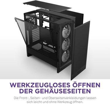 Корпус для ПК NZXT H5 Flow: компактний ATX Mid-Tower з високою продувністю, RGB підсвічуванням та підтримкою рідинного охолодження