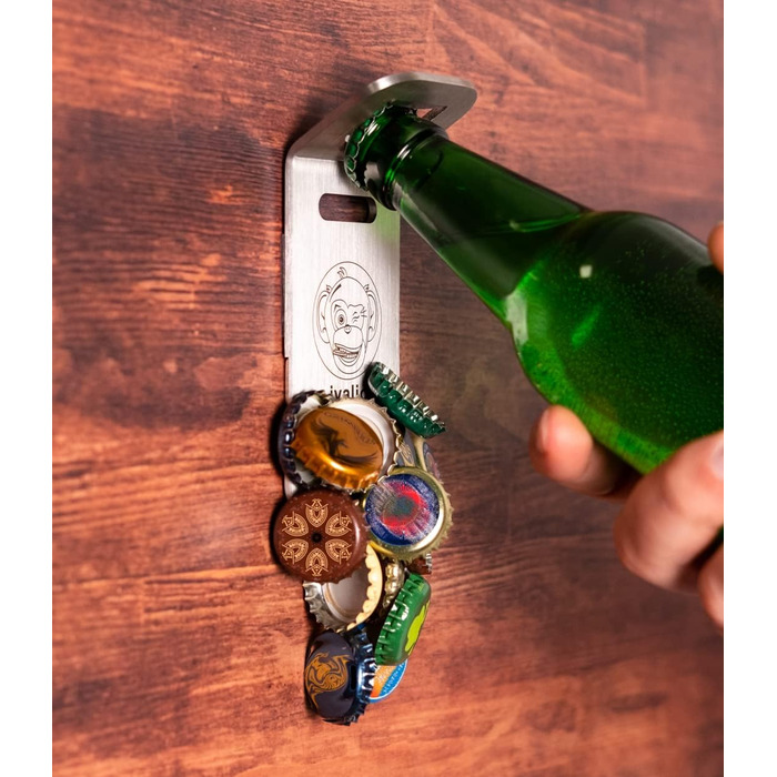 Ivalio Magnetic Bottle Opener | Strong Magnet Bottle Opener | Wall & Refrigerator Mounting | magnetic bottle opener | bottle opener