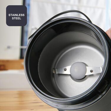 Електрична кавомолка BLACK+DECKER BXCG150E 150W з нержавіючою сталею, чорна