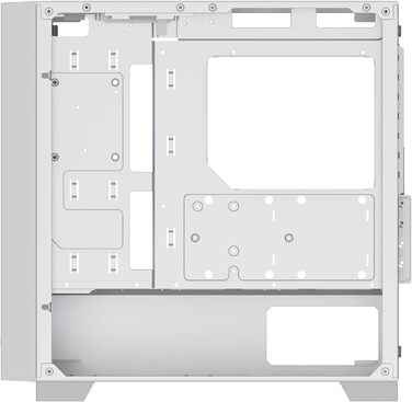 Корпус PCCOOLER C3T500 ARGB Tower ATX: 6 вентиляторів ARGB, підтримка RTX 40, подвійне скляне бокове вікно, чорний