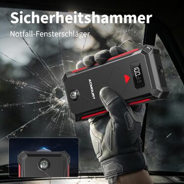 Powerbank для автомобіля Starthilfe 7000A 23800mAh (бензин/дизель) з LED ліхтарем