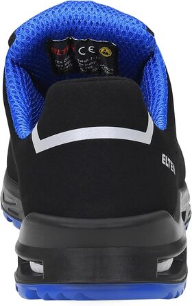 Робочі черевики ELTEN Impulse XXT Blue Low ESD S1: текстиль, пластикова капа, для жінок та чоловіків, чорний, 42 EU