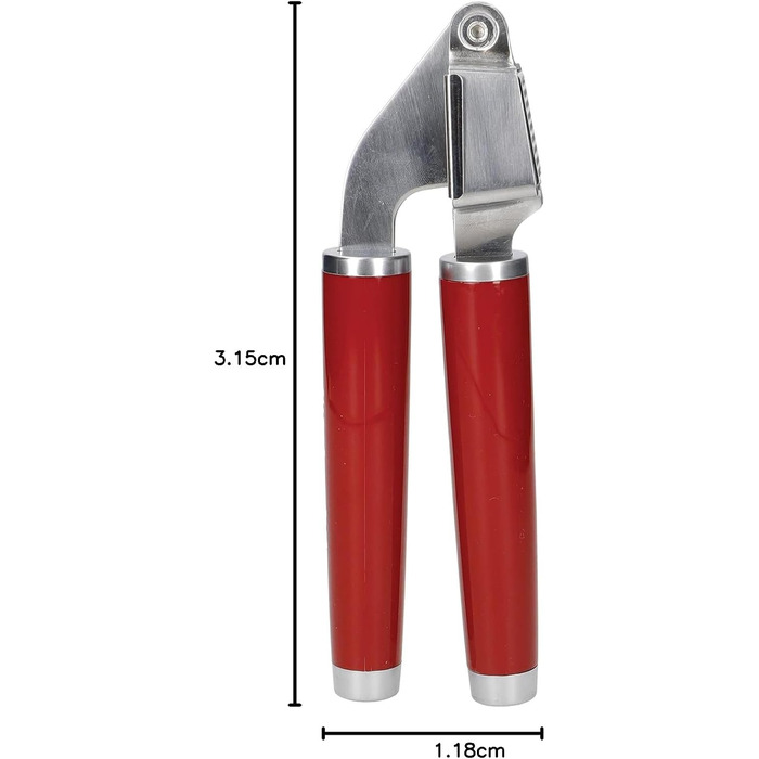 Прес для часнику KitchenAid Empire Red, нержавіюча сталь, безпечно мити в посудомийній машині