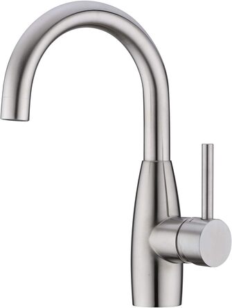 Кран кухонний CREA з 3 функціями: душ, висувний вилив, поворот 360°, матовий (нікель, щіткова обробка)
