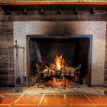 Relaxdays Fireplace Set, 5-Piece, Cast Iron
