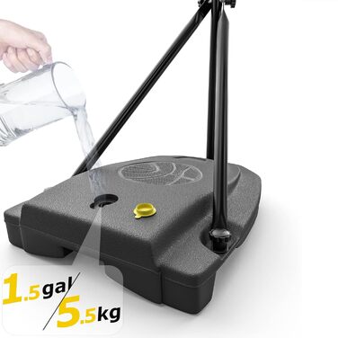 GILIKOKO Adjustable Basketball Hoop Set - Outdoor & Indoor Kids Basketball Set with Stand (110-190cm)