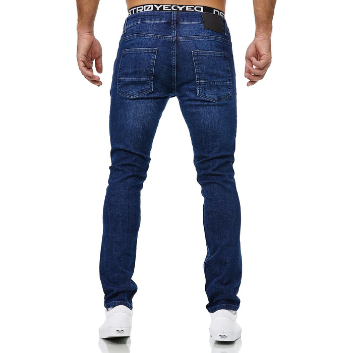 Чоловічі джинси Merish Slim Fit, темно-синій денім, еластичні, 40W/34L (1512-1509)