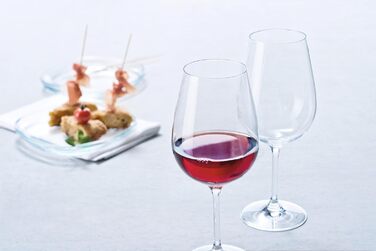 LEONARDO HOME Red Wine Glasses, Glass, Set of 6 (Pack of 1), 6