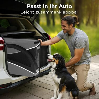 Фаркоп для велосипеда з собакою - Складаний фаркоп для собак до 40 кг з відбивачами, сумісний з електровелосипедами, чорний (сірий)