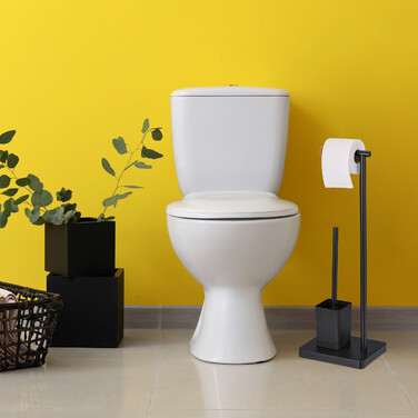 Relaxdays Toilet Set with 2 Replacement Brush Heads