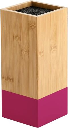 Підставка для ножів KESPER з бамбука та пластику, коричнева (Beere), 10x10x23 см