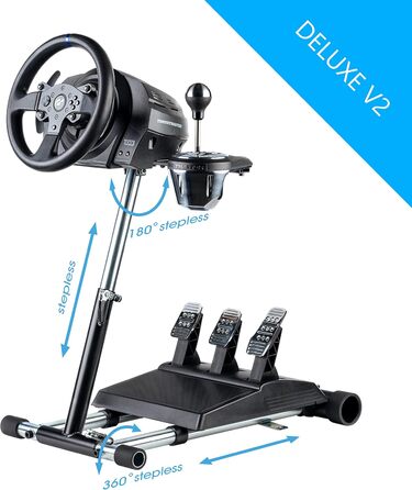Стійка для керма та педалей Wheel Stand Pro Deluxe V2 для Thrustmaster TS-PC/T-GT/TS-XW / T150 Pro, wspt500, чорна