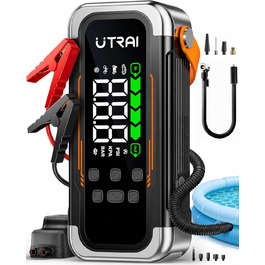 Powerbank для авто UTRAI 6000A з пусковим струмом, компресором та PD 30W – для бензин/дизель (до 10л)