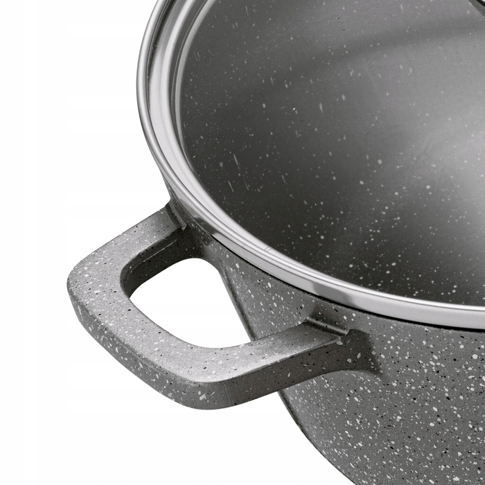 Набір алюмінієвих каструль Konighoffer Pollo Grey, 12 предметів