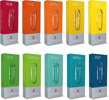 Мультитул Victorinox Classic SD Tropical Surf: Швейцарський ніж, 7 функцій, з файлом для нігтів