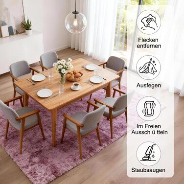 Килим круглий 100 см, миючий, антиковзний, високий ворс, для дитячої кімнати, м'який плюшевий килим (Батік Рожево-ліловий, 160x230 см, прямокутний)