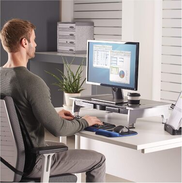 Підставка для монітора Fellowes Office Suites Premium, чорна/антрацит, для офісу