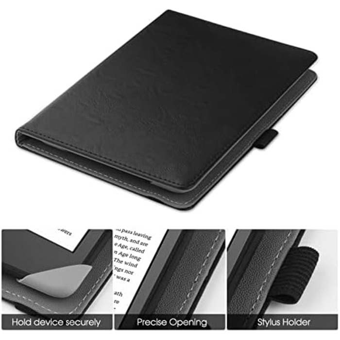 Чохол-книжка для 6-дюймових eReaders: Kindle, Kobo, Tolino, Pocketbook, Sony - чорний