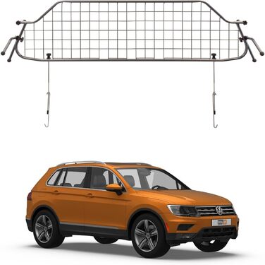 Сітка для собак Travall Volkswagen Tiguan Allspace (2017-2020) – захист багажника, сталевий захист, безпечний перенос тварин