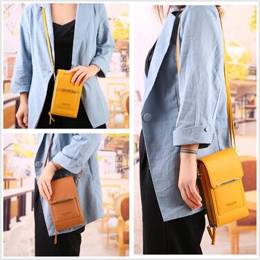 Сумка на шию жіноча Handytasche, червона PU шкіра, кросбоді, гаманець для дівчаток, відділення для карт