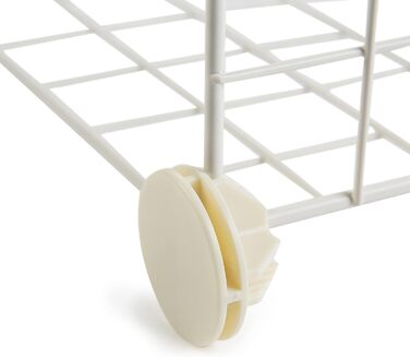 Amazon Basics Stackable Wire Grid Storage Cubes (6 Cubes, White)