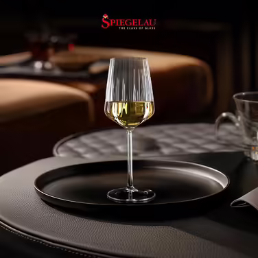Spiegelau White Wine Glasses, Set of 4, 440 ml, LifeStyle, 4450172, Crystal Glass Wine Glass, Dishwasher-Safe, Clear