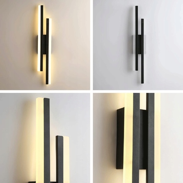 Настінний світильник Tealight чорний, інтегроване LED-джерело 16 Вт