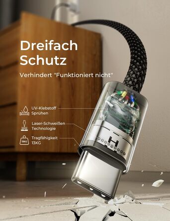 Набір USB-C кабелів LISEN 60W (4 шт.): 0.5м, 1м, 1м, 2м. Підтримка PD 3.0. Сумісний з iPhone, Switch, Samsung, Pixel, MacBook, iPad, Xiaomi. Чорний.