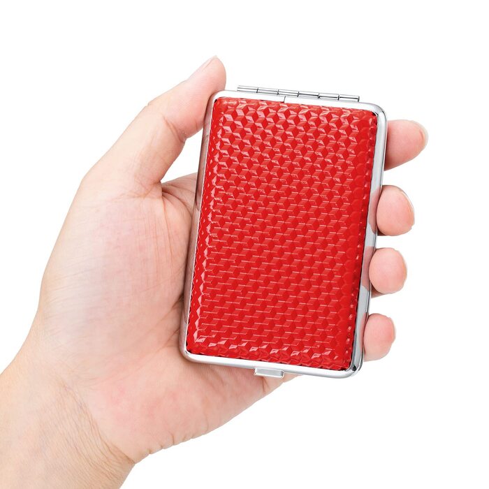 Чохол для сигарет з PU шкіри на 14 сигарет: чорний, срібний, червоний, синій - для чоловіків та жінок