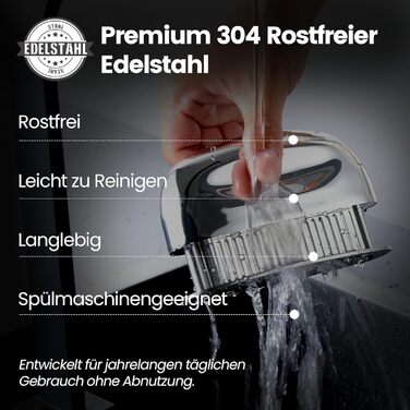 Відбивачка для м'яса з гострими лезами зі сталі нержавіючої, тендеризатор для стейків, яловичини, курки та свинини, підходить для посудомийки
