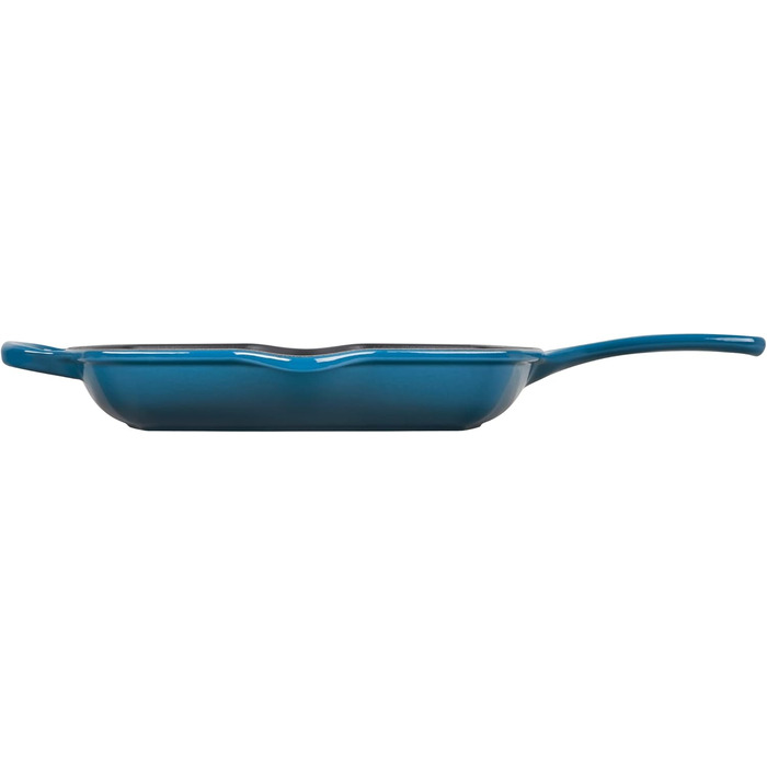 Чавунна гриль-сковорода Le Creuset Signature, квадратна, 26 см, для всіх типів плит, індукція, 2,86 кг, Deep Teal
