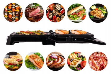 Електричний гриль-тостер розкладний Eldom GK200, 2000 Вт