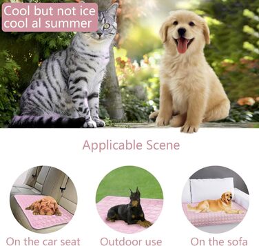 Килимок охолоджуючий для собак YXHZVON, 150 x 100 см, 2XL, рожевий