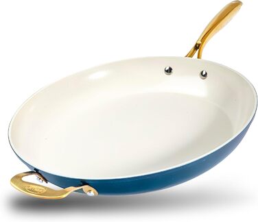 Набір посуду Gotham Steel 12 шт. з керамічним антипригарним покриттям. Набір каструль та сковорідок для кухні. Безпечний, якісний посуд преміум-класу. Сковорода 35 см в комплекті.