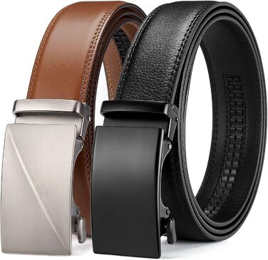 Чоловічий шкіряний ремінь BOSTANTEN з автоматичною застібкою-разом, 35 мм, регульований, довжина 115/135 см
