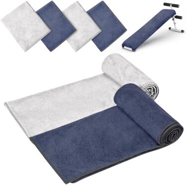 Мікрофібровий рушник URAQT, набір 12 шт. - Швидковисихаючий рушник з мікрофібри для сауни, фітнесу, спорту, подорожей, пляжу - 30x30 см